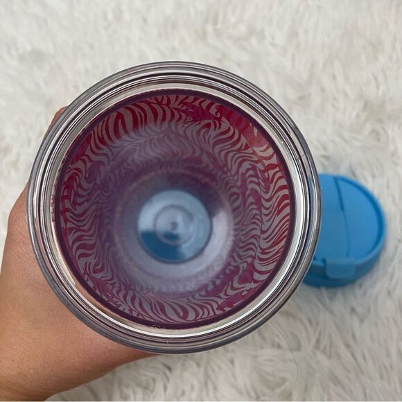 Lilly‎ pulitzer plastic thermal tumbler multicolored , with lid 16 oz - Picture 3 of 6